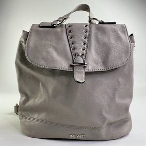 Nine West Gray Rivet Backpack